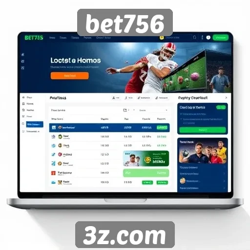 Interface e usabilidade do site de apostas bet756